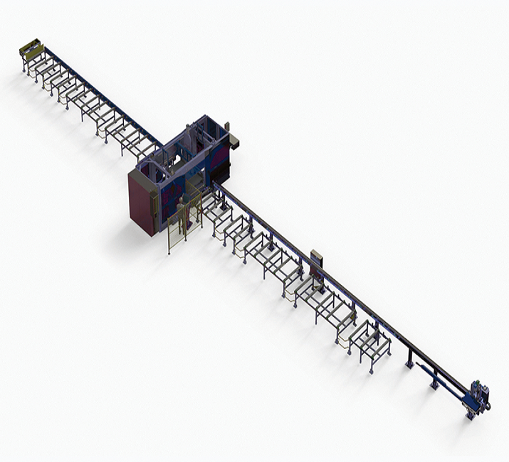 Ligne de perçage CNC à trois broches B2DL ÉCO  à 7 axes 1200